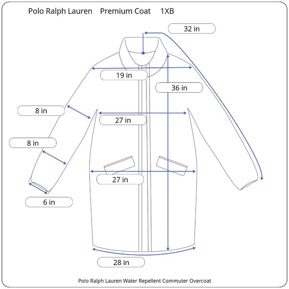 🔥499 Polo Ralph Lauren Water Repellent Commuter Coat Khaki Big & Tall Size 1XB - Picture 4 of 10